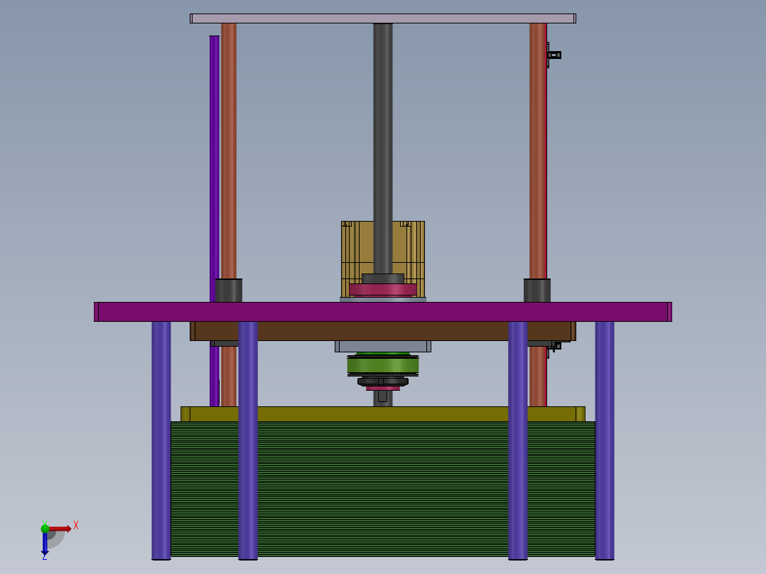料盘送料机构俯视图