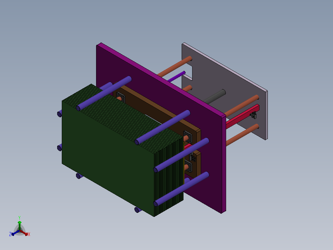 料盘送料机构正等轴测图