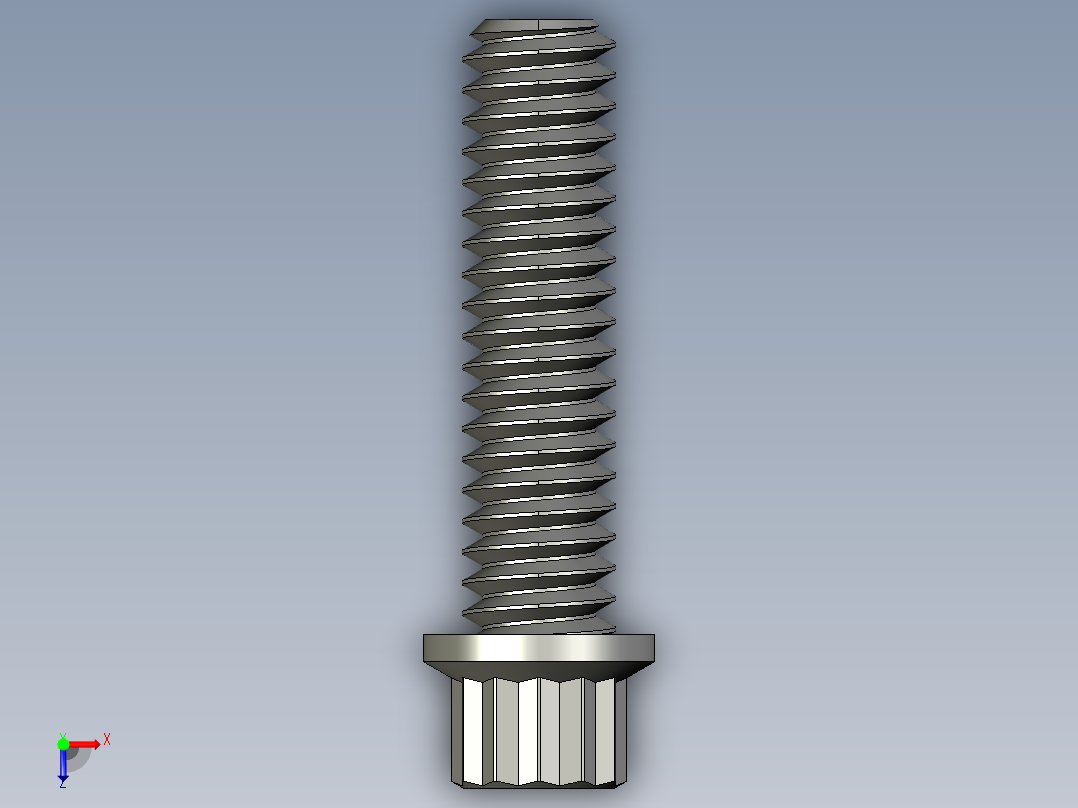 1-4in-20 1long 12-point screws.STEP俯视图