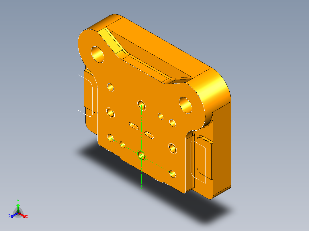 方形垫板冲孔落料复合模（CAD图+UG三维）