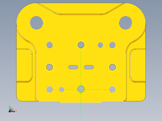 方形垫板冲孔落料复合模（CAD图+UG三维）前视缩略图