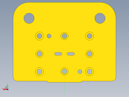 方形垫板冲孔落料复合模（CAD图+UG三维）后视缩略图