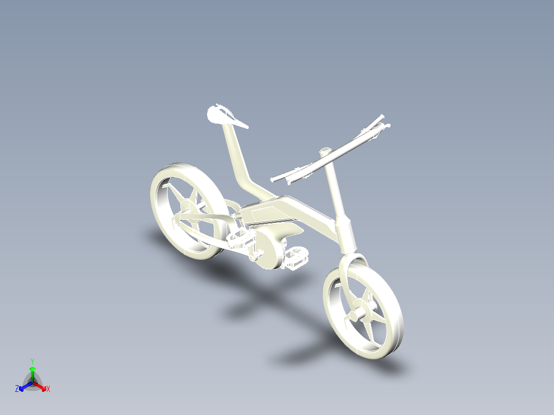 60---自行车x_t三维图纸模型设计图纸