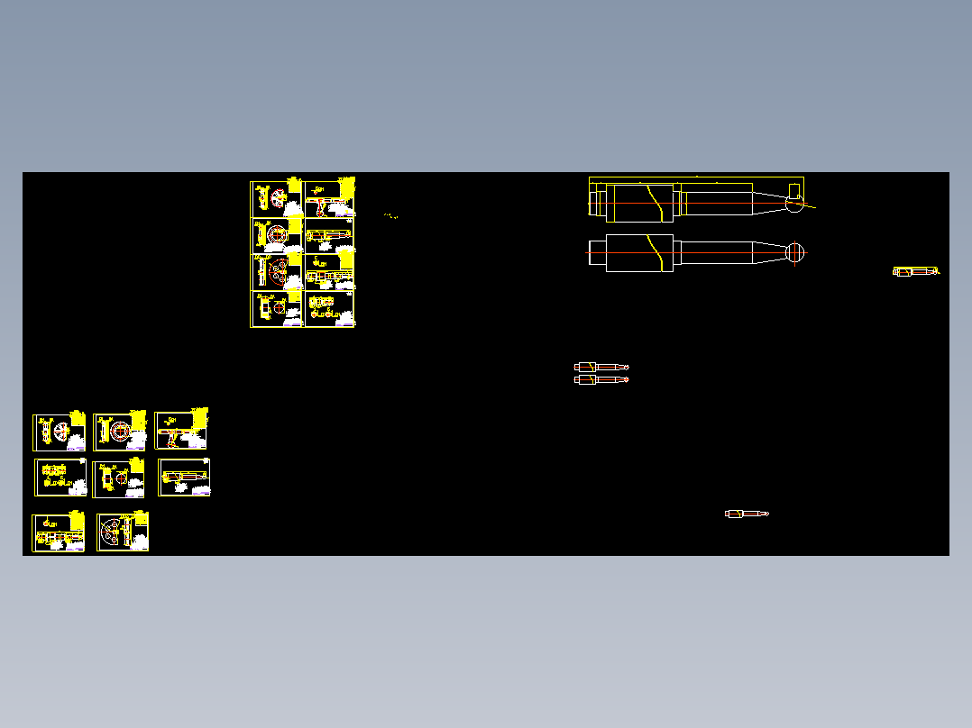 三辊卷板机CAD图纸 机械设计CAD图纸DWG图纸2D图纸