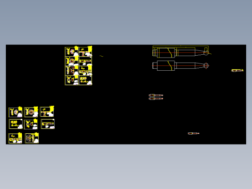 三辊卷板机CAD图纸 机械设计CAD图纸DWG图纸2D图纸
