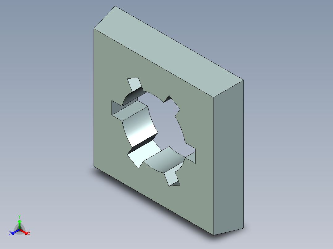 工件内形切割UG程序编程刀路