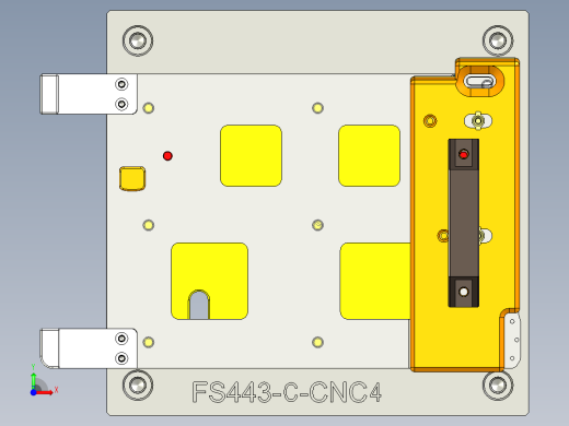 FS443-C笔记本CNC工装夹具三维模型-CNC4-190725前视缩略图