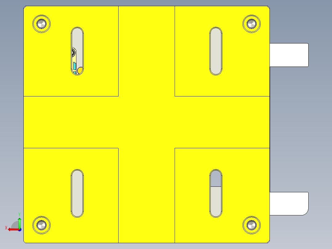 FS443-C笔记本CNC工装夹具三维模型-CNC4-190725后视图