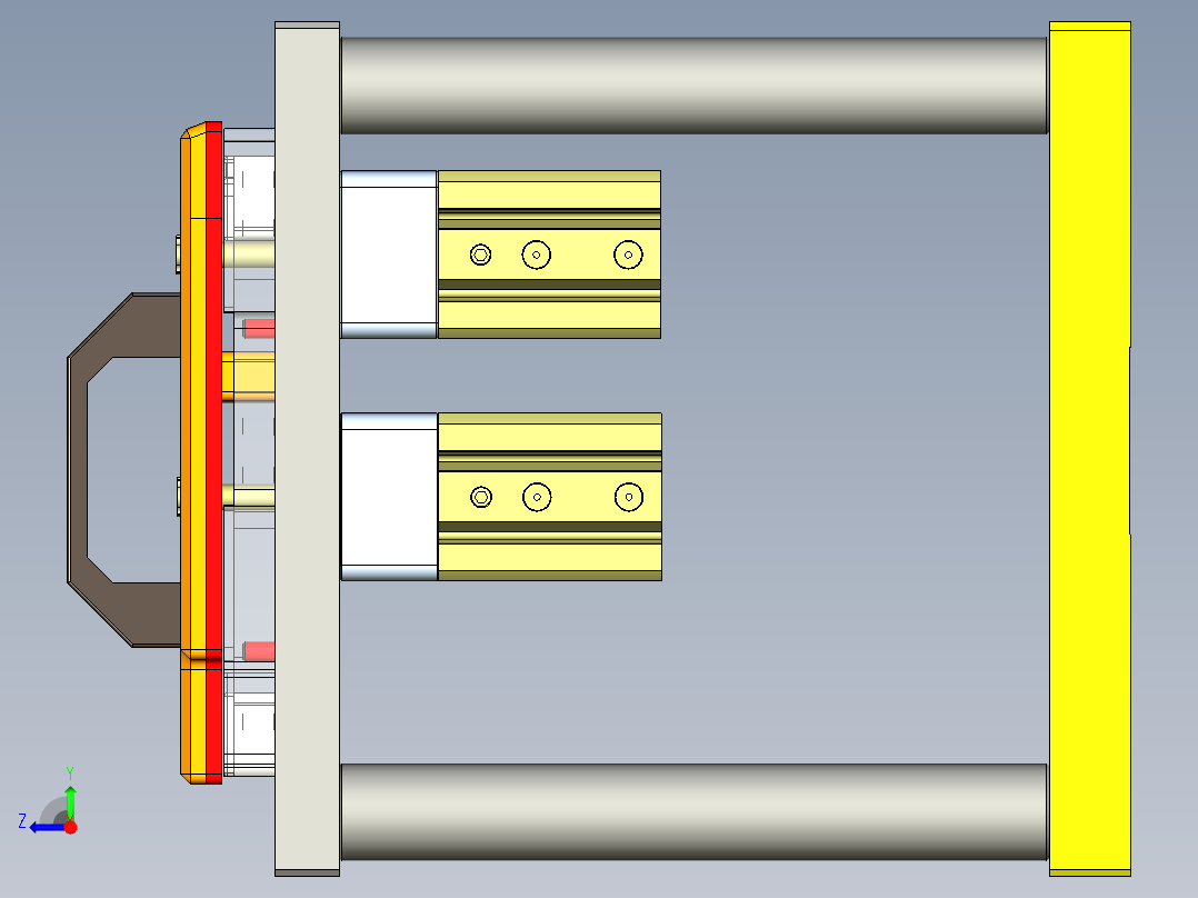 FS443-C笔记本CNC工装夹具三维模型-CNC4-190725右视图
