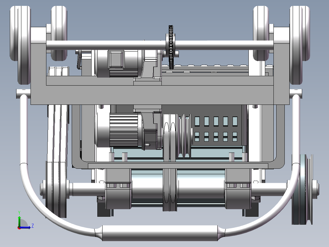 叶菜收获机三维加计算说明左视图