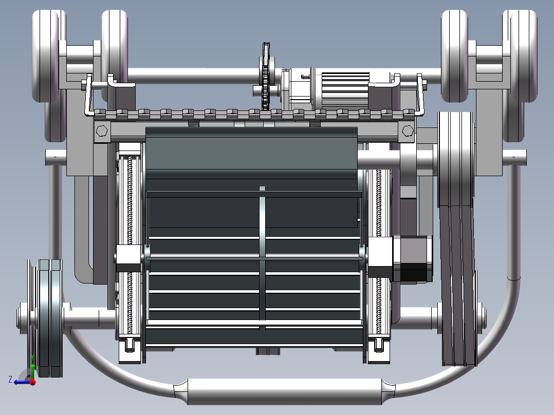 叶菜收获机三维加计算说明右视图