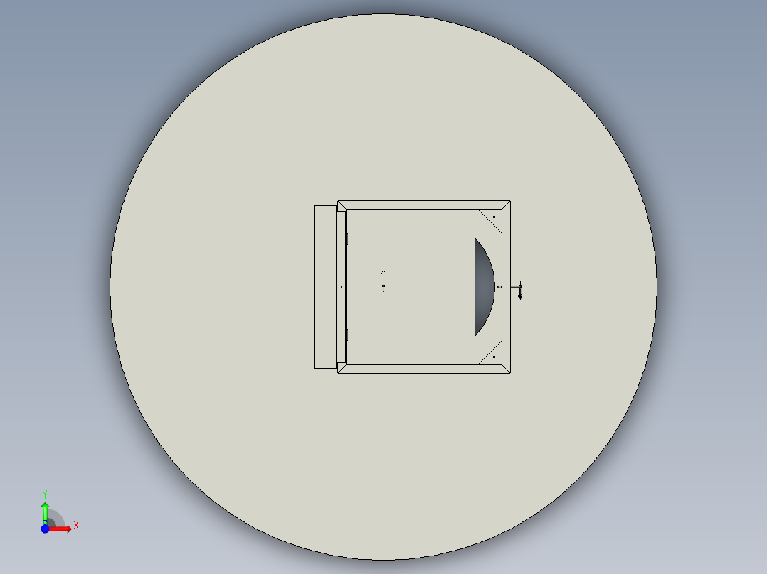 人孔manhole-cover-14 2 IGS前视图