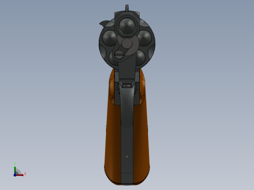 手枪左轮冲锋枪老式狙击步枪设计3D图纸british-bulldog-revolver-1 5 STP SW前视缩略图