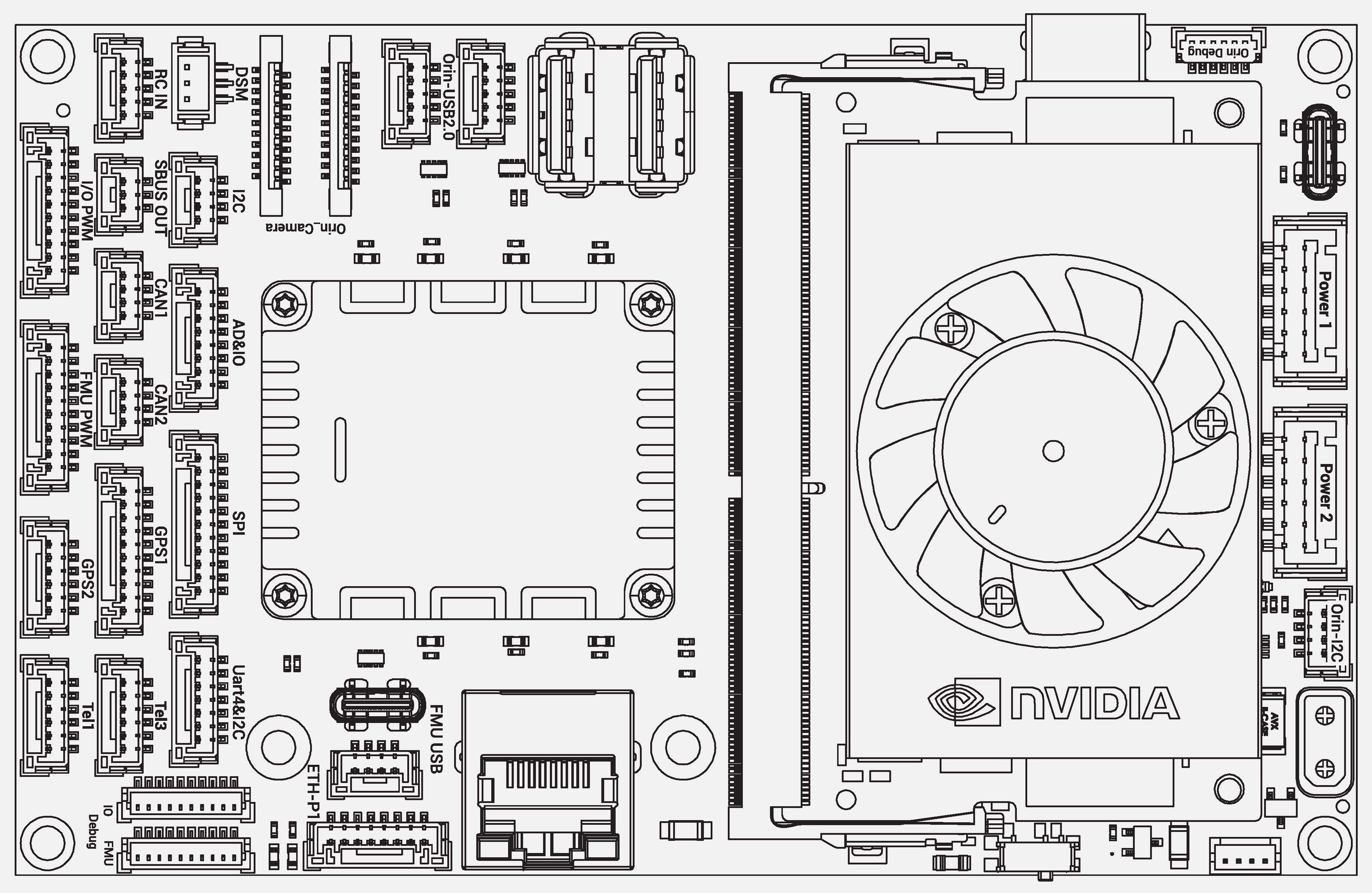 自动驾驶无人机飞控主板  stp
