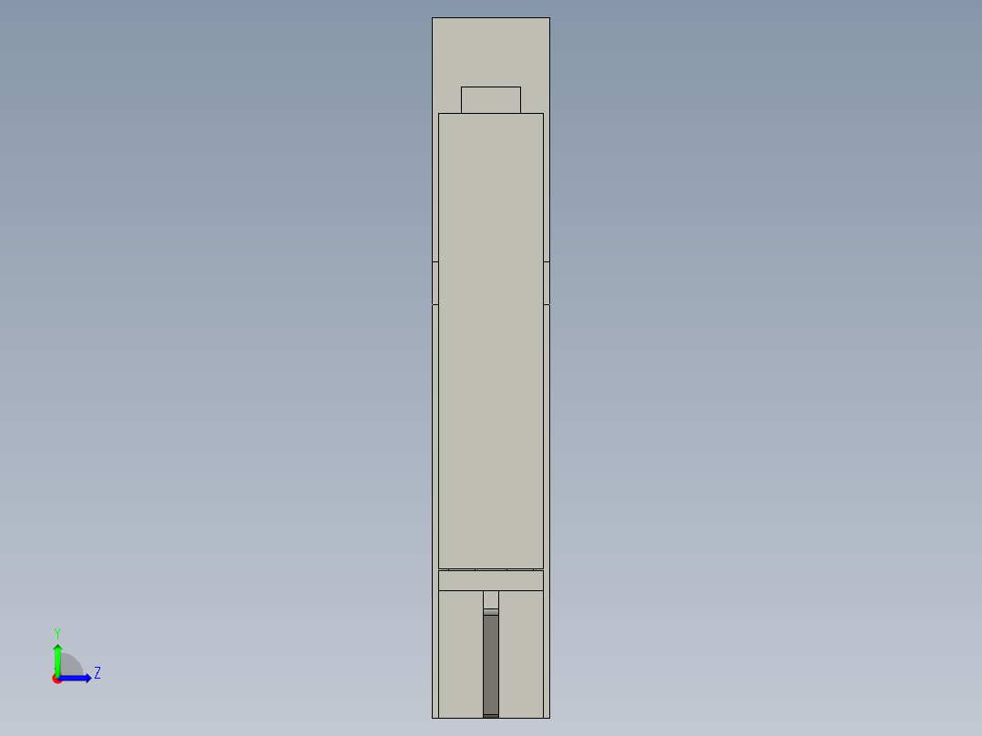 AZQ-X-N吸破真空一体数显式左视图