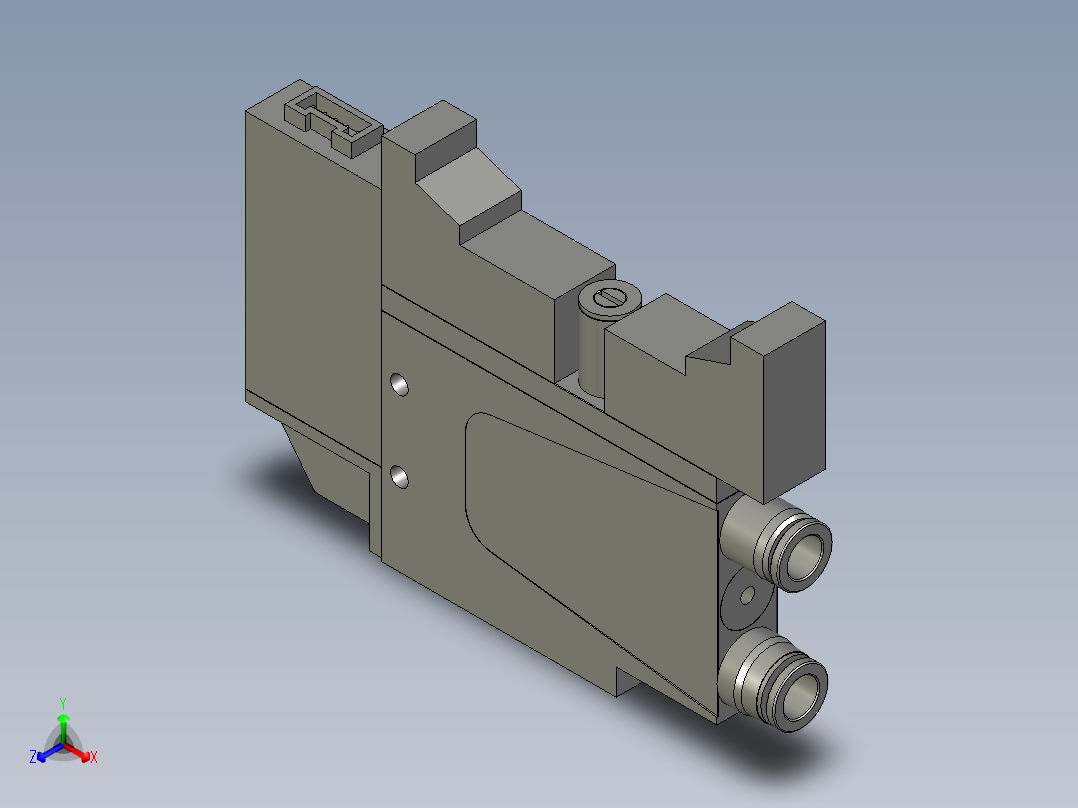 AZQ-X-N吸破真空一体数显式正等轴测图