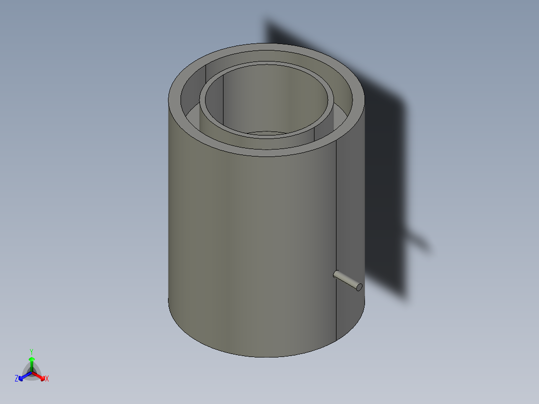 开闭蝴蝶门正等轴测图