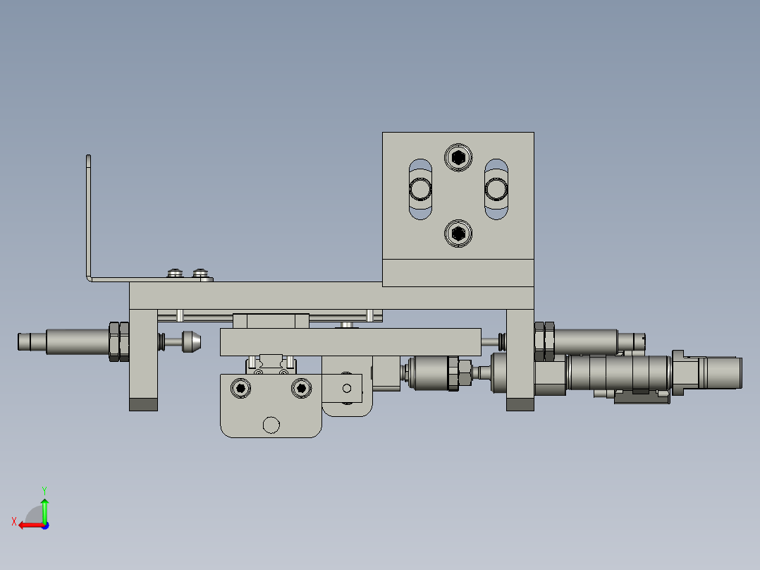 取回检测片装置后视图