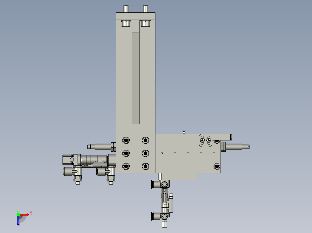 取回检测片装置俯视图