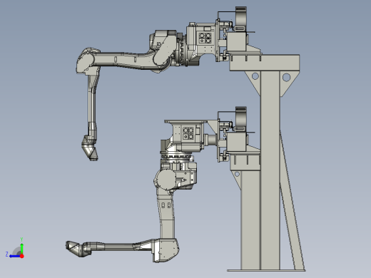 悬挂式机器人轨道行走装置右视缩略图