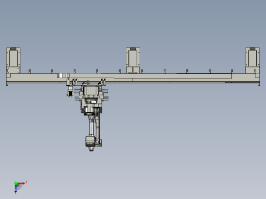 悬挂式机器人轨道行走装置俯视缩略图