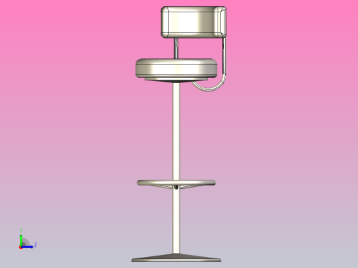 椅子或酒吧椅左视缩略图