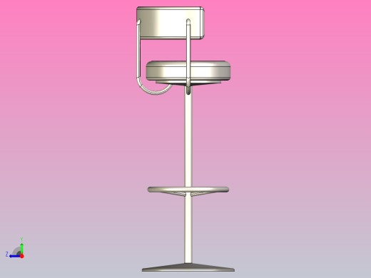 椅子或酒吧椅右视缩略图