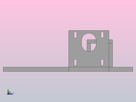 拉力机设计拉力机左视缩略图