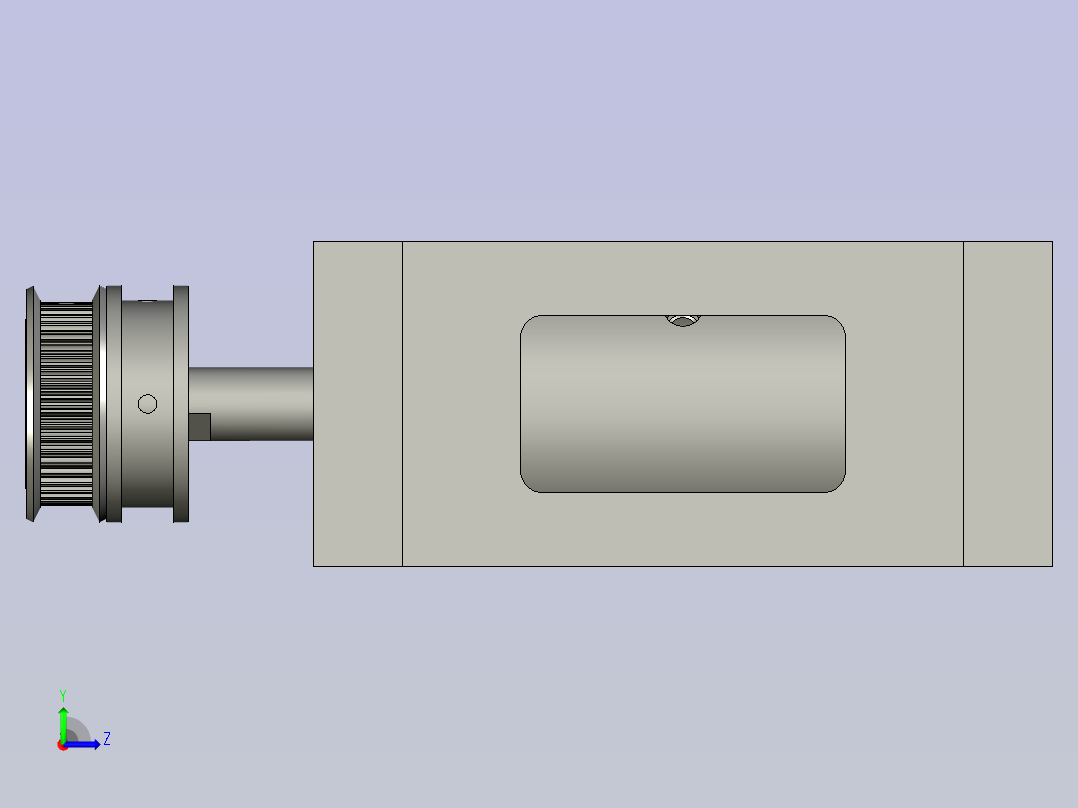 电脑主机外壳自动加工生产线设计-收纸牵引模组-V1左视图