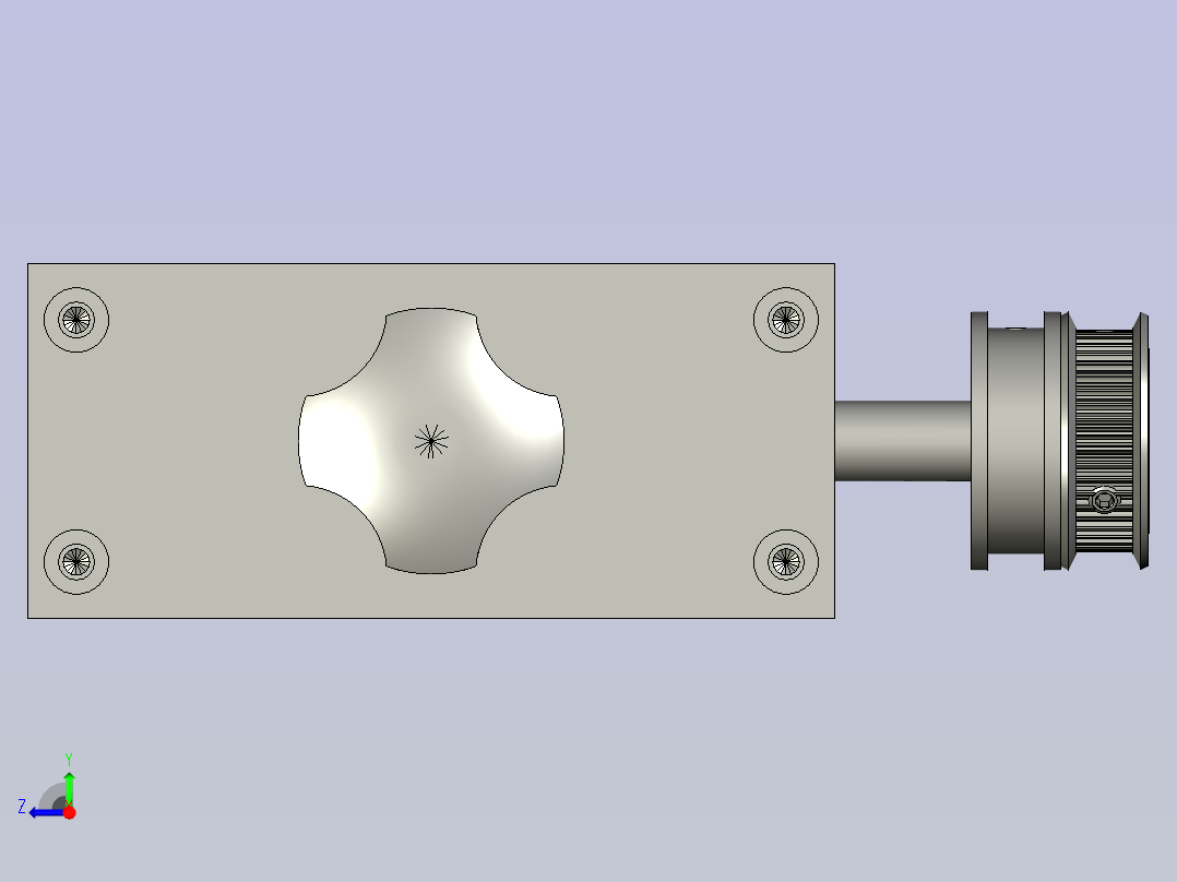 电脑主机外壳自动加工生产线设计-收纸牵引模组-V1右视图