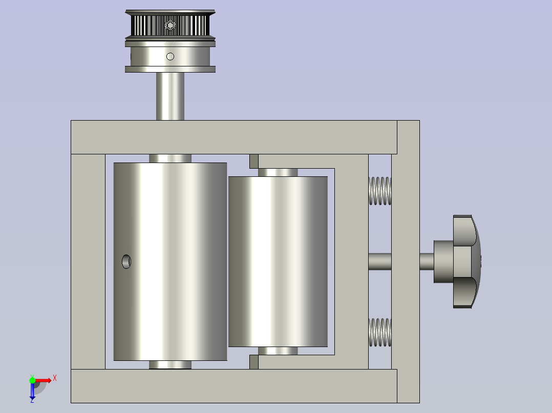电脑主机外壳自动加工生产线设计-收纸牵引模组-V1俯视图