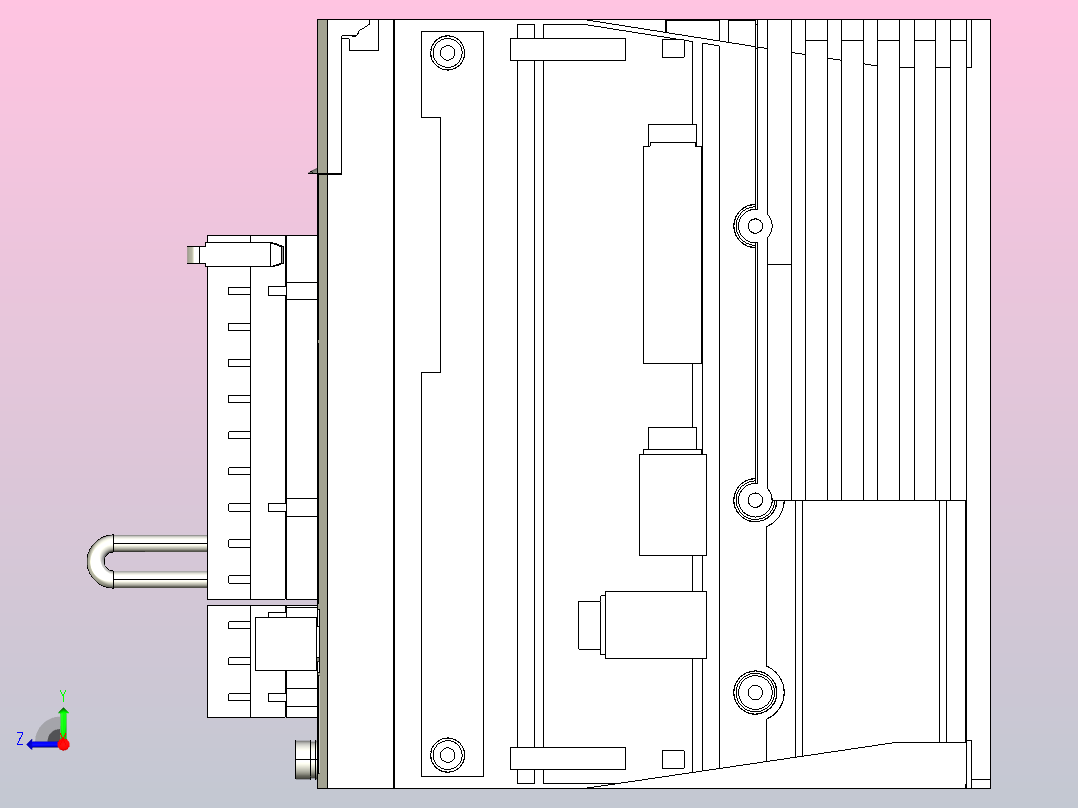 安川驱动器.IGS右视图