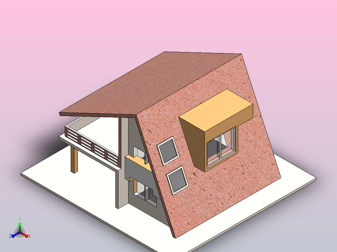 现代建筑设计 26X36主视图