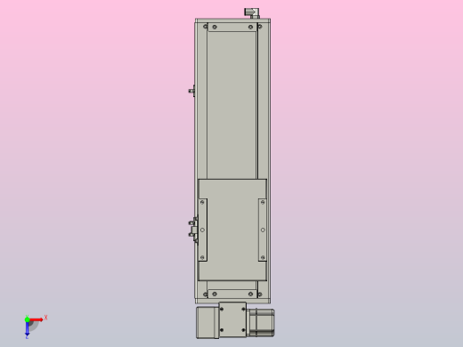 ACB17-300-LD-400W ACB17 皮带驱动直线滑台模组俯视缩略图