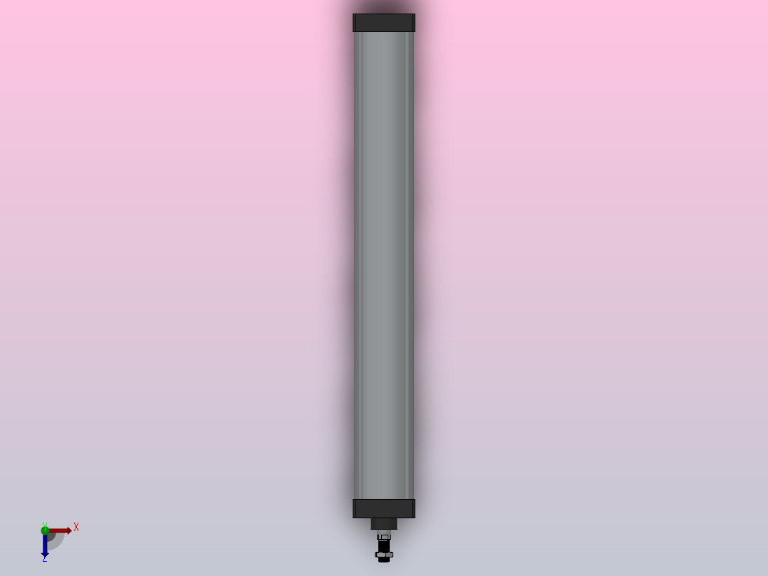 SC气缸SC标准气缸系列SC-100X900-S俯视图