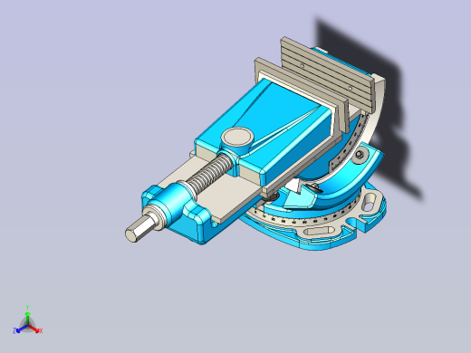 老虎钳台钳3D数模图纸