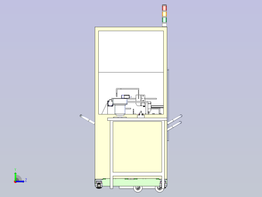 一款产品快速组装机3D图纸左视缩略图