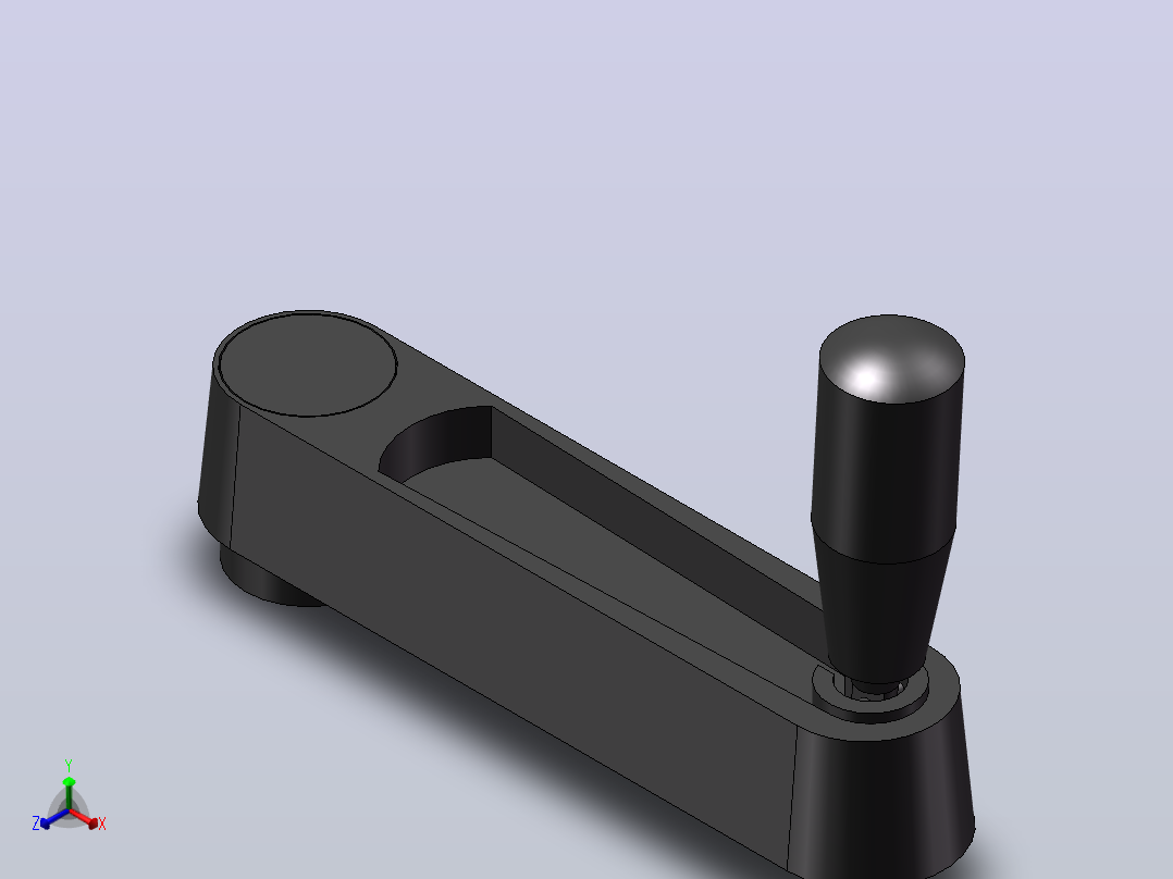 HY8310.25-1-A可折摇手柄[HY8310.25＼A14×125]主视图