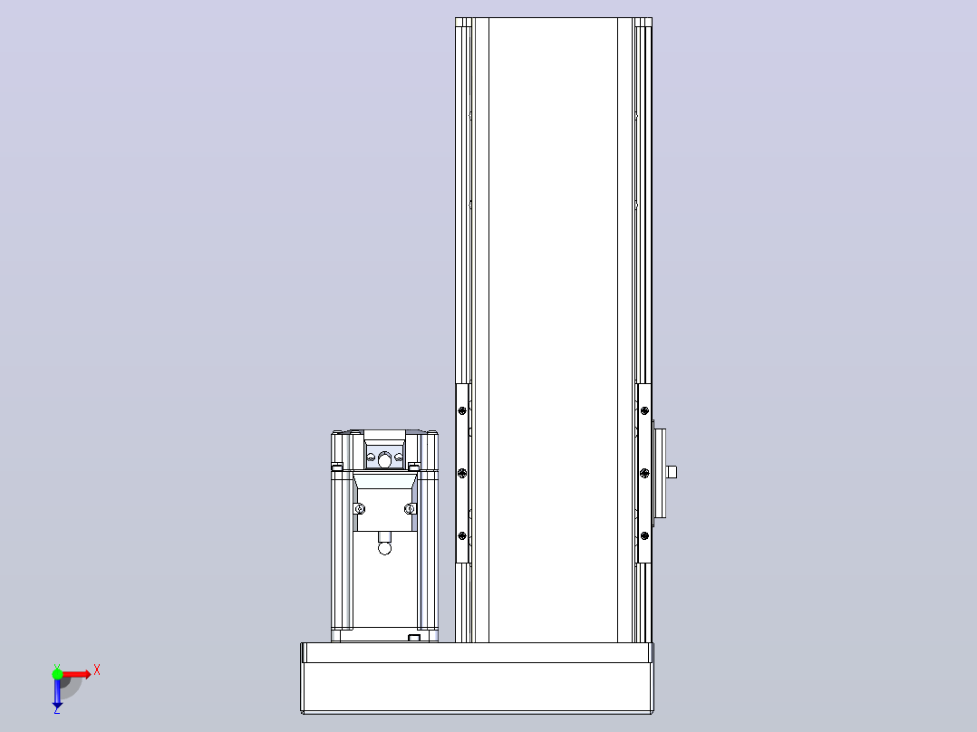 日规模组半封闭丝杆TPA-HNR-110D-1610C-L150-ML-C-P40-N3俯视图