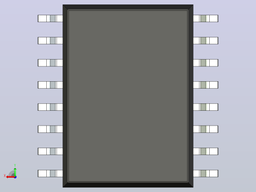 106x SOIC 封装（小外形集成电路）SOIC127P1030X265-16N后视缩略图