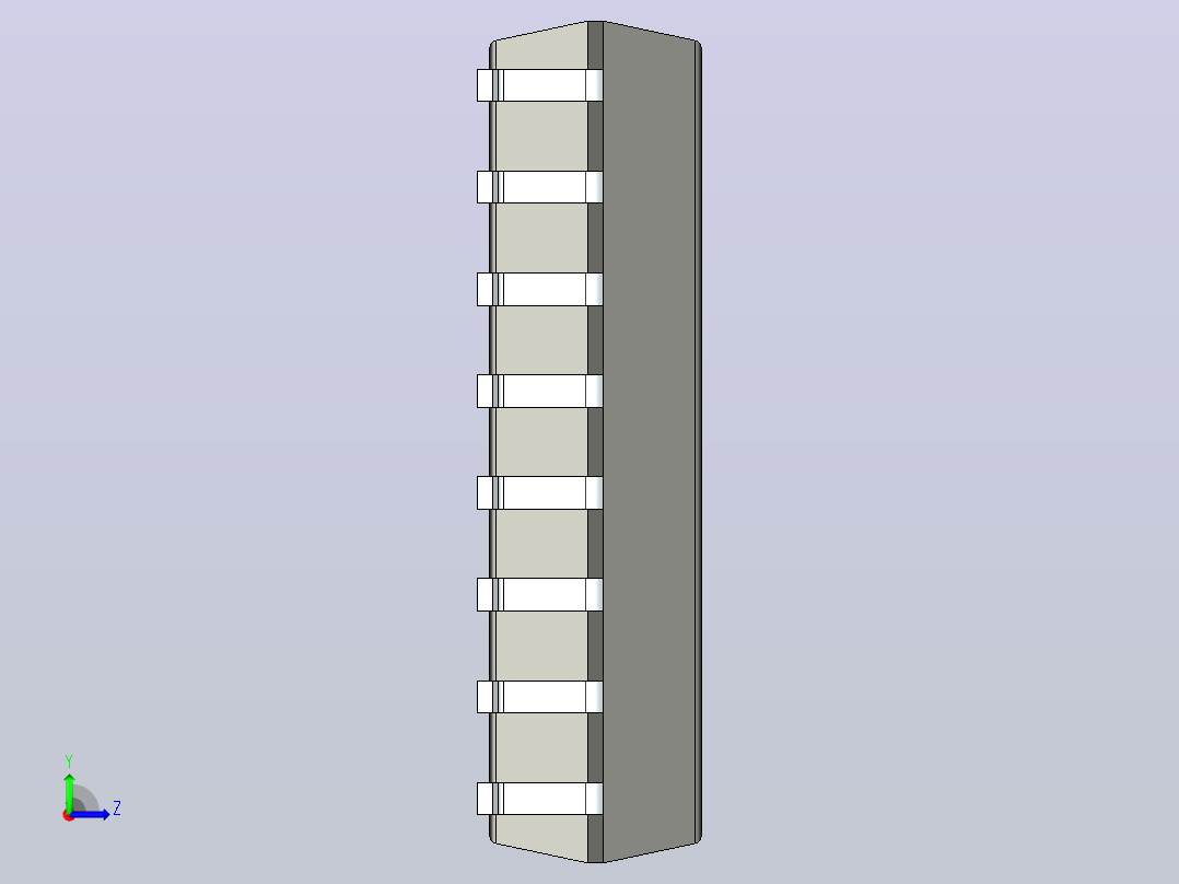 106x SOIC 封装（小外形集成电路）SOIC127P1030X265-16N左视图