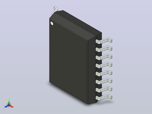 106x SOIC 封装（小外形集成电路）SOIC127P1030X265-16N正等轴测缩略图