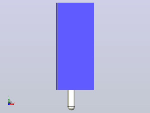 蓝色散热器尺寸15 x 12 6 x 6 5 mm 11mm销固定.stp前视缩略图