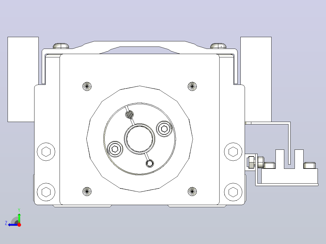 钢基模组TPA-KNR-10020C-1380A1-M-F0S1-N3-D右视图
