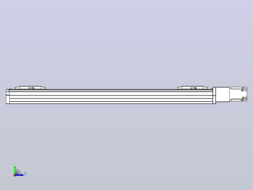 滚珠丝杠线性轴TPA-GCRS-80-1610C-L250-M-M20-N3左视缩略图