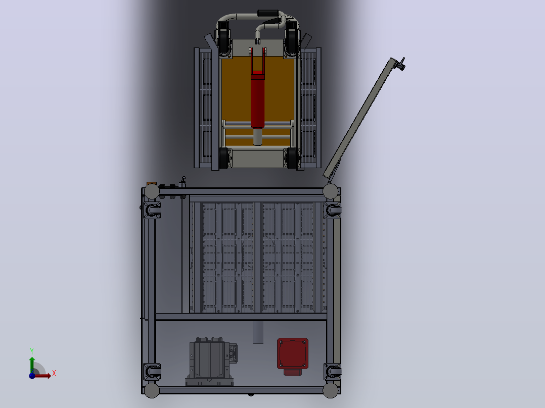 A2 载具车上料清洗机前视图