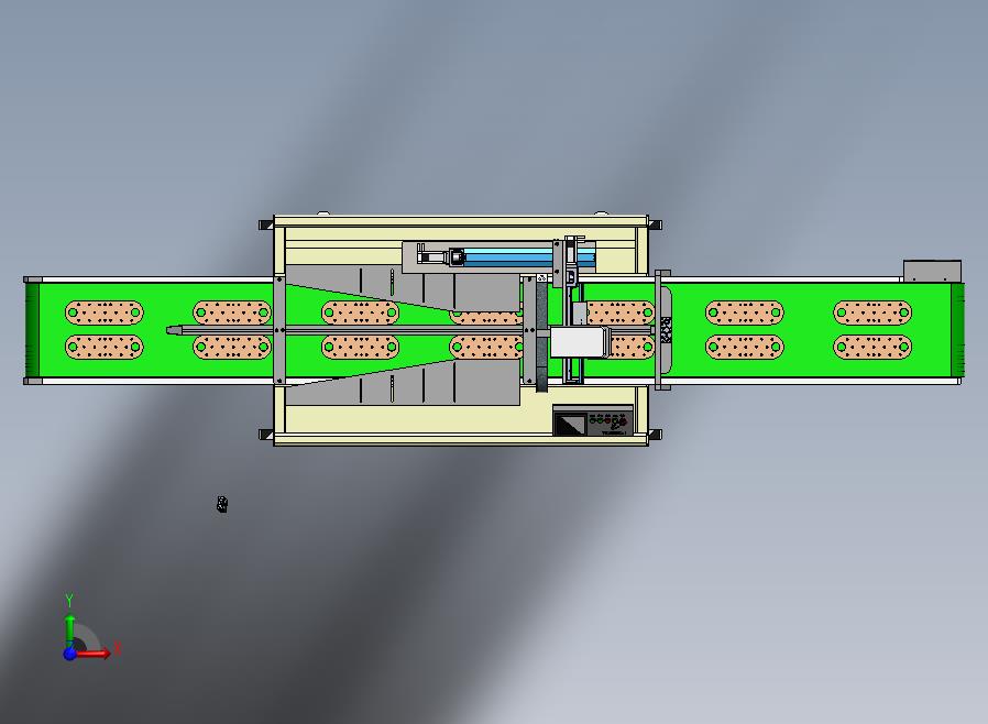 自动流水作业设备前视图