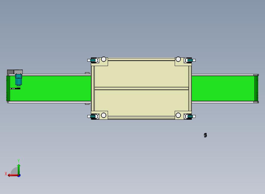 自动流水作业设备后视图
