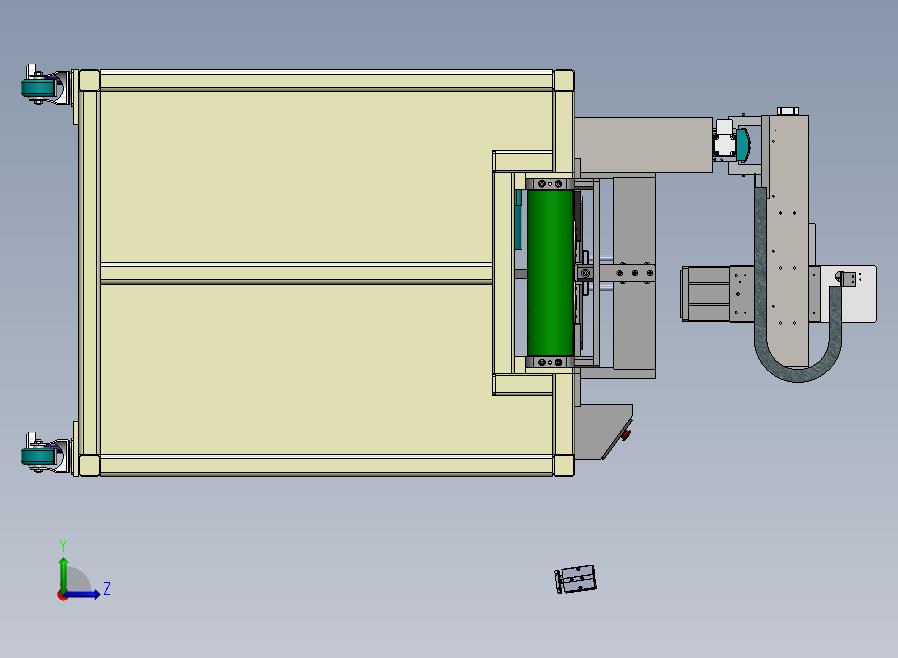 自动流水作业设备左视图