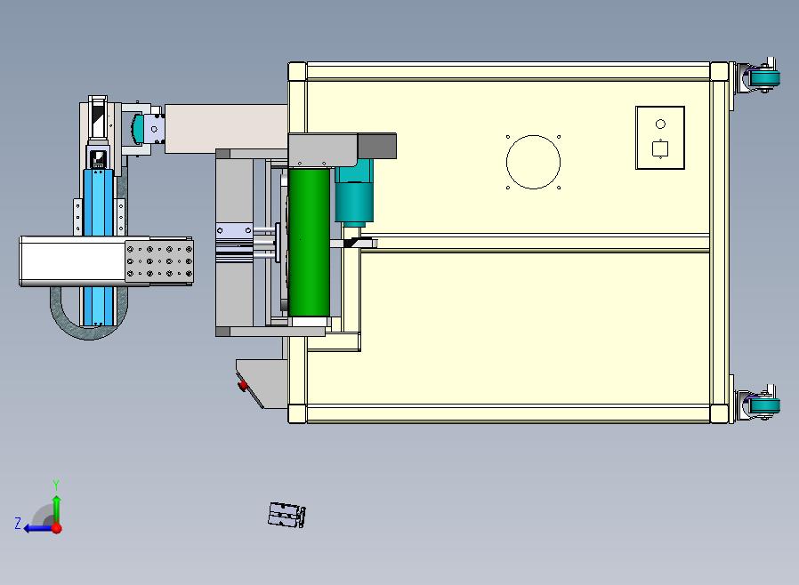 自动流水作业设备右视图